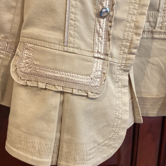 White House Black Market Military style Boho jacket - Picture 6 of 6